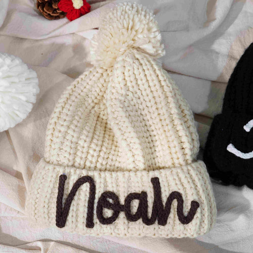 Personalized Customization DIY Name Handmade Crochet Three-dimensional Letter Children's Hat