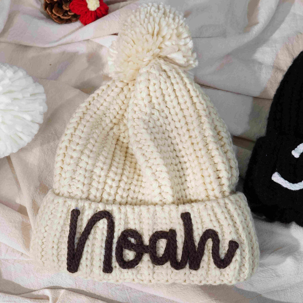 Personalized Customization DIY Name Handmade Crochet Three-dimensional Letter Children's Hat