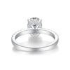 Cinderella - Set With Top-quality Moissanite S925, Silver And Platinum-plated Diamond Wedding Ring. The Ring Can Be Inspected With A Diamond Pen