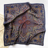 Autumn And Winter New Literary Flower Printing Silk Kerchief Women