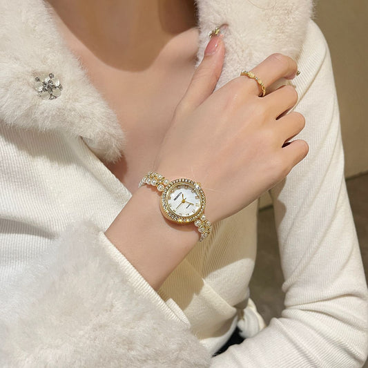 Women's Bracelet Vintage Freshwater Pearl Watch
