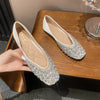 Flat Bridesmaid Shoes Wedding Shoes Exquisite Square Toe Women's Shoes