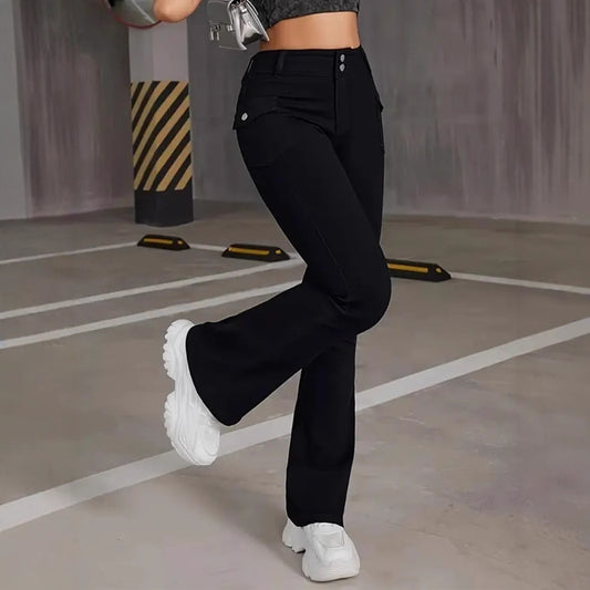 Elastic  Slim-Fit Versatile Womens Jeans