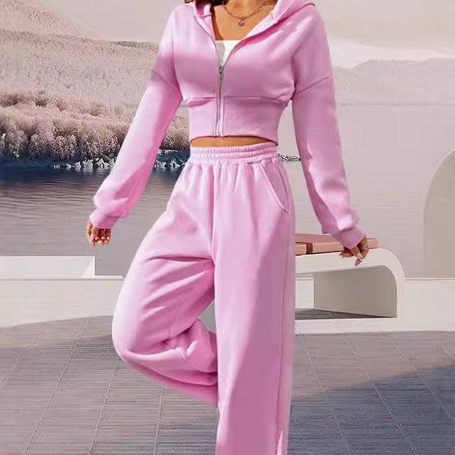 Sweatshirt And Two-piece Pants Women