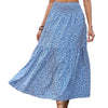 Floral Slim-fitting High Waist Skirt For Women