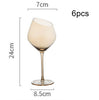 Wine Glass Oblique Mouth, Red Wine Glass Crystal Champagne Glass High-end Goblet Foreign Wine Glass
