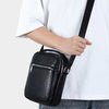 Men's First Layer Cowhide Crossbody Bag