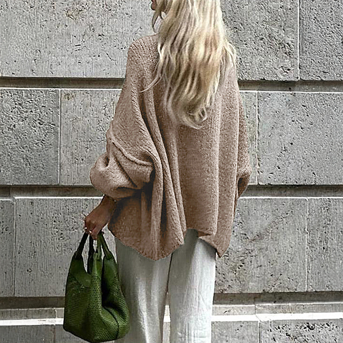 Casual Vacation Button Long Sleeve Shirt Sweater Women's Clothing