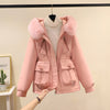 Women's Fashion Velvet Padded Thick Fur Coat