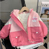 Girls' Jackets Child Clip Cotton Autumn And Winter Clothing