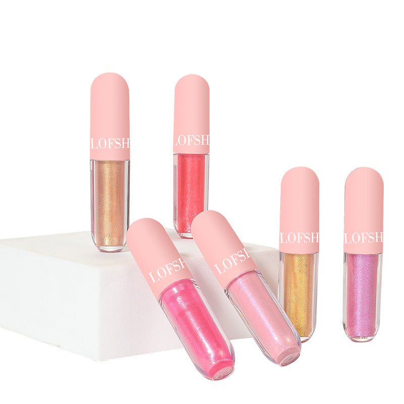 6 - color Lip Gloss Set Light Bright Waterproof - Eshtree
