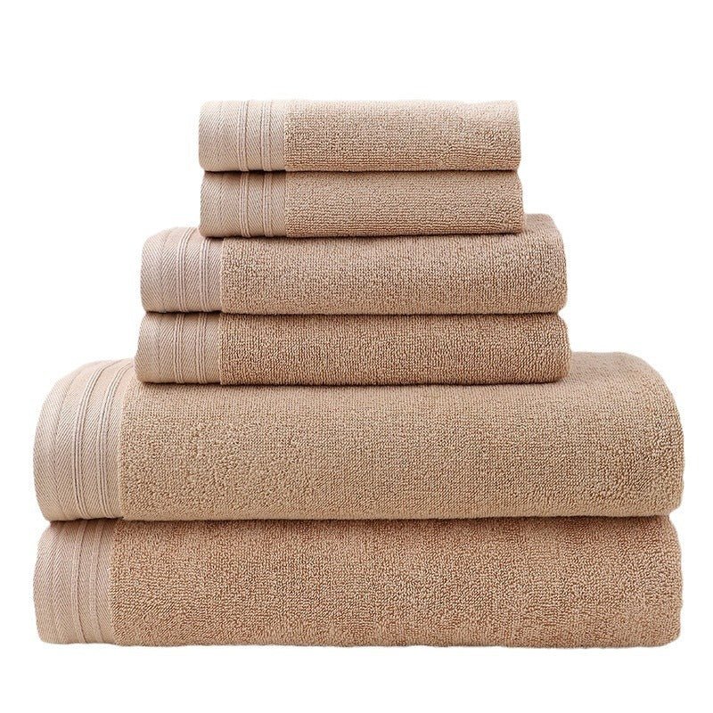 6 - Piece Pure Cotton Bath Towel Set All - Cotton Towel Set - Eshtree