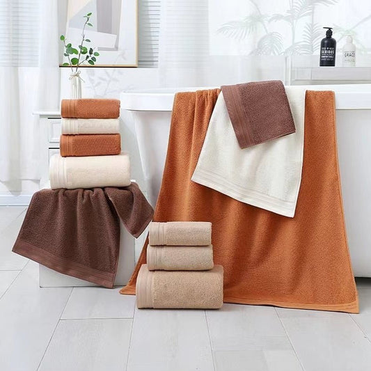 6 - Piece Pure Cotton Bath Towel Set All - Cotton Towel Set - Eshtree