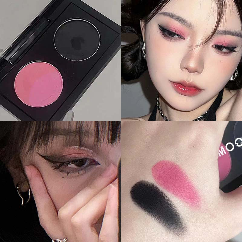 Matte Low-saturation Portable Dual-color Eyeshadow Palette