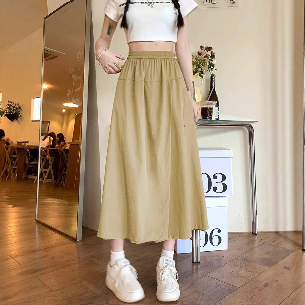 Fashion Casual All-matching Comfortable Slimming And Wide Leg Skirt