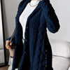 Women's Winter Long Hooded Cardigan Coat