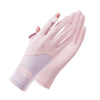 Ice Silk Sun Protection Gloves Lightweight Anti-slip Touch Screen UV Protection