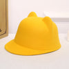 Women's Dome Retro Woolen Peaked Cap Cute Cat Ears Equestrian Hat