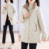 Mid-length Loose And Simple Cotton-padded Coat