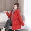 Hooded Down Coat Mid-length Thickened