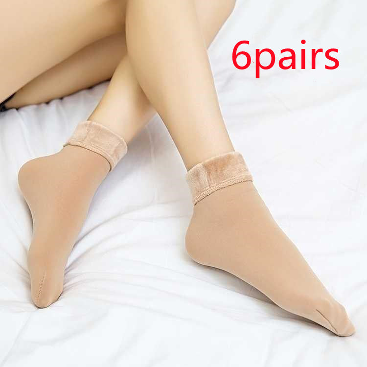 Winter Plush Thickened Mid Height Warm Snow Socks