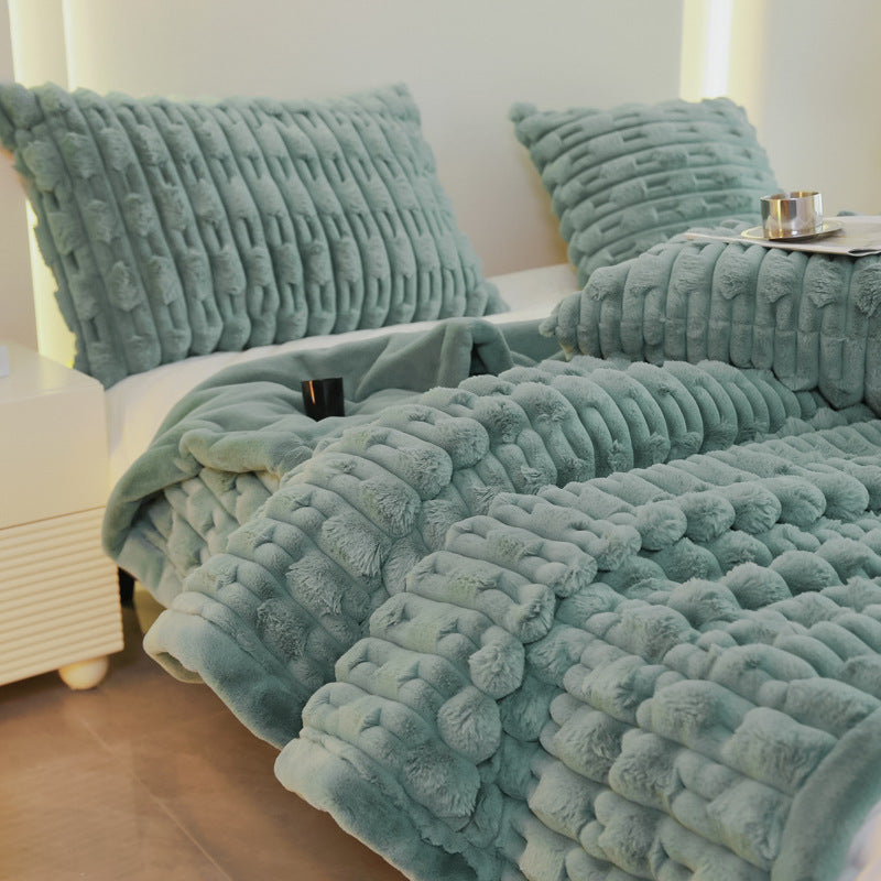 Mink Fur Qiu Blanket Thickening Nap Blanket