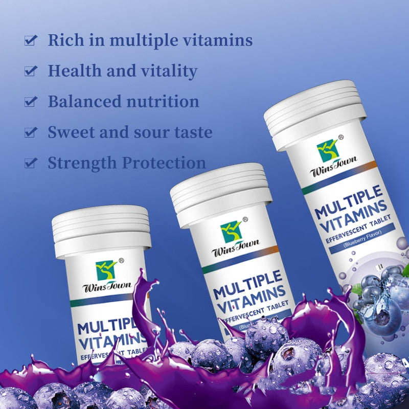 أقراص فوارة تحتوي على الكالسيوم والحديد والزنك