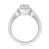 Time Mail - A Wedding Ring Set With Top-quality Moissanite S925 Silver And Platinum-plated Diamond Can Be Tested With A Diamond Pen