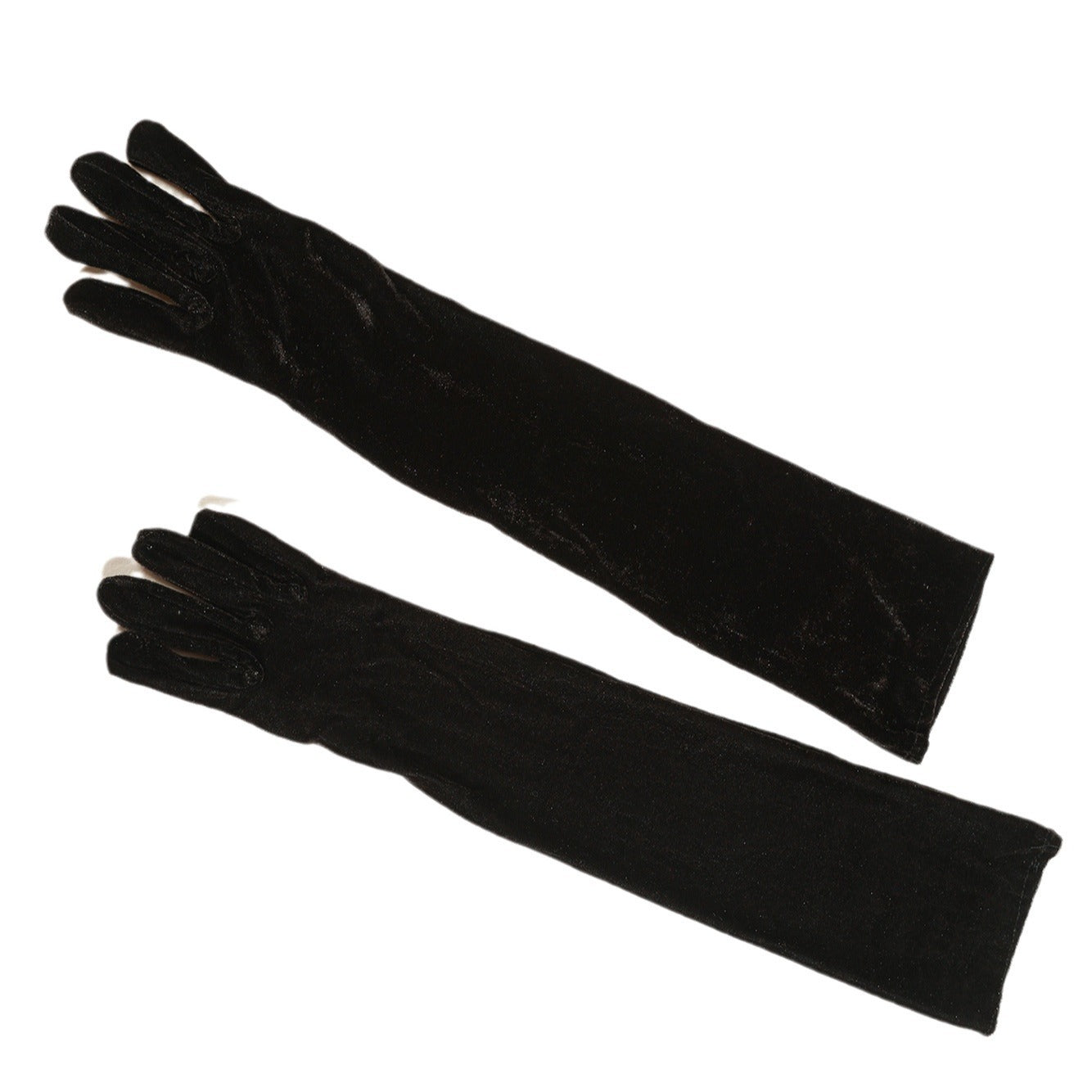 Gold Velvet Bridal Gloves