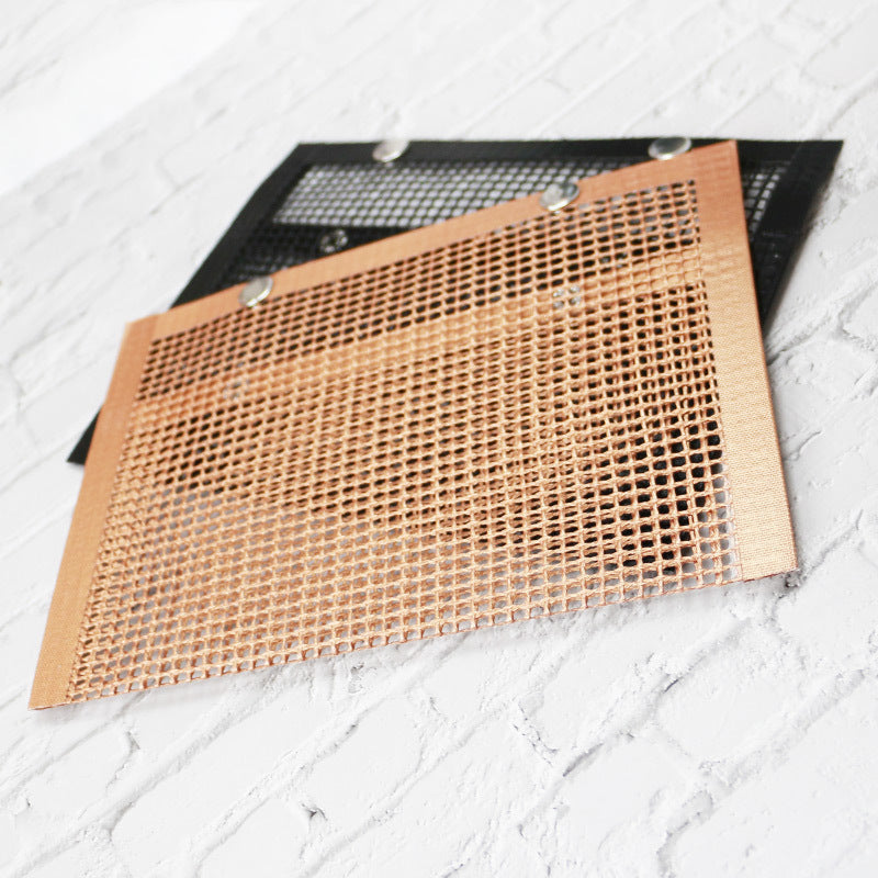 حقيبة شواء شبكية غير لاصقة، حقيبة شواء للشواء، شواية خضراوات، مقاومة لدرجات الحرارة العالية، حصيرة شواء قابلة لإعادة الاستخدام