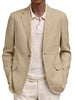Men's Long-Sleeve Business-Casual Suit With Lapel And Mock Pockets