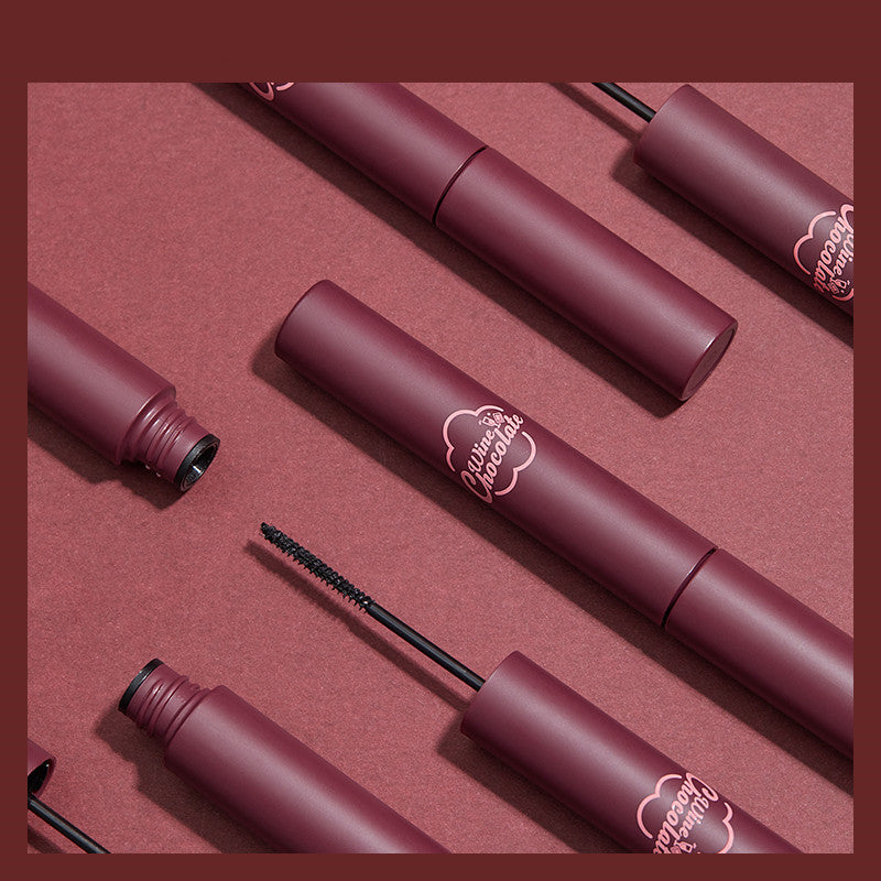 Red wine chocolate Mascara Crul Waterproof  Slim shaping