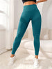 Women's Solid Color Casual High Waist Stretch Fitness Yoga Striped Trousers