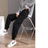 Women's Spring And Autumn Thin Loose Black Sports Pants