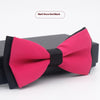 Men's Solid Color Formal Wear Wedding Business Casual Groom Groomsman Bow Tie