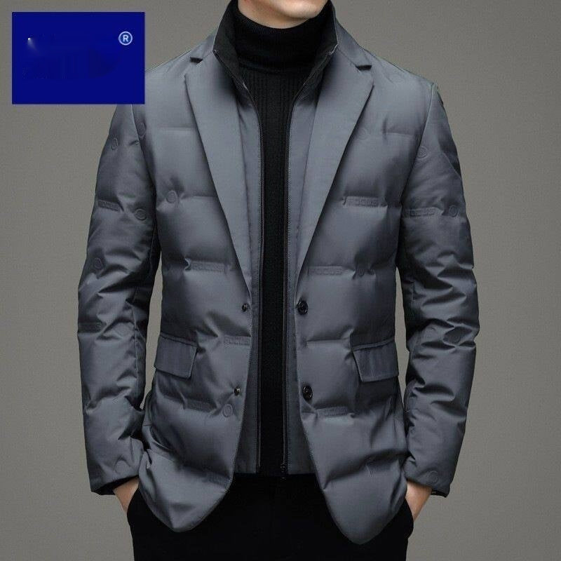 Fake Two-piece Suit Down Jacket Business Men