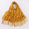 Autumn And Winter Cashmere-like Solid Color Long Scarf