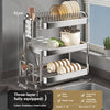 Stainless Steel Dish Storage Rack Draining Plate Rack