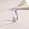 Fashionable Star Ring - Set With Top-quality Moissanite S925 Silver And Platinum-plated Diamond Wedding Ring. The Ring Can Be Inspected With A Diamond Pen