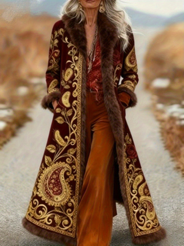 Women's New Long Sleeved Large Woolen Overcoat