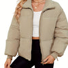Women's Lightweight Quilted Down Jacket Casual Long Sleeve