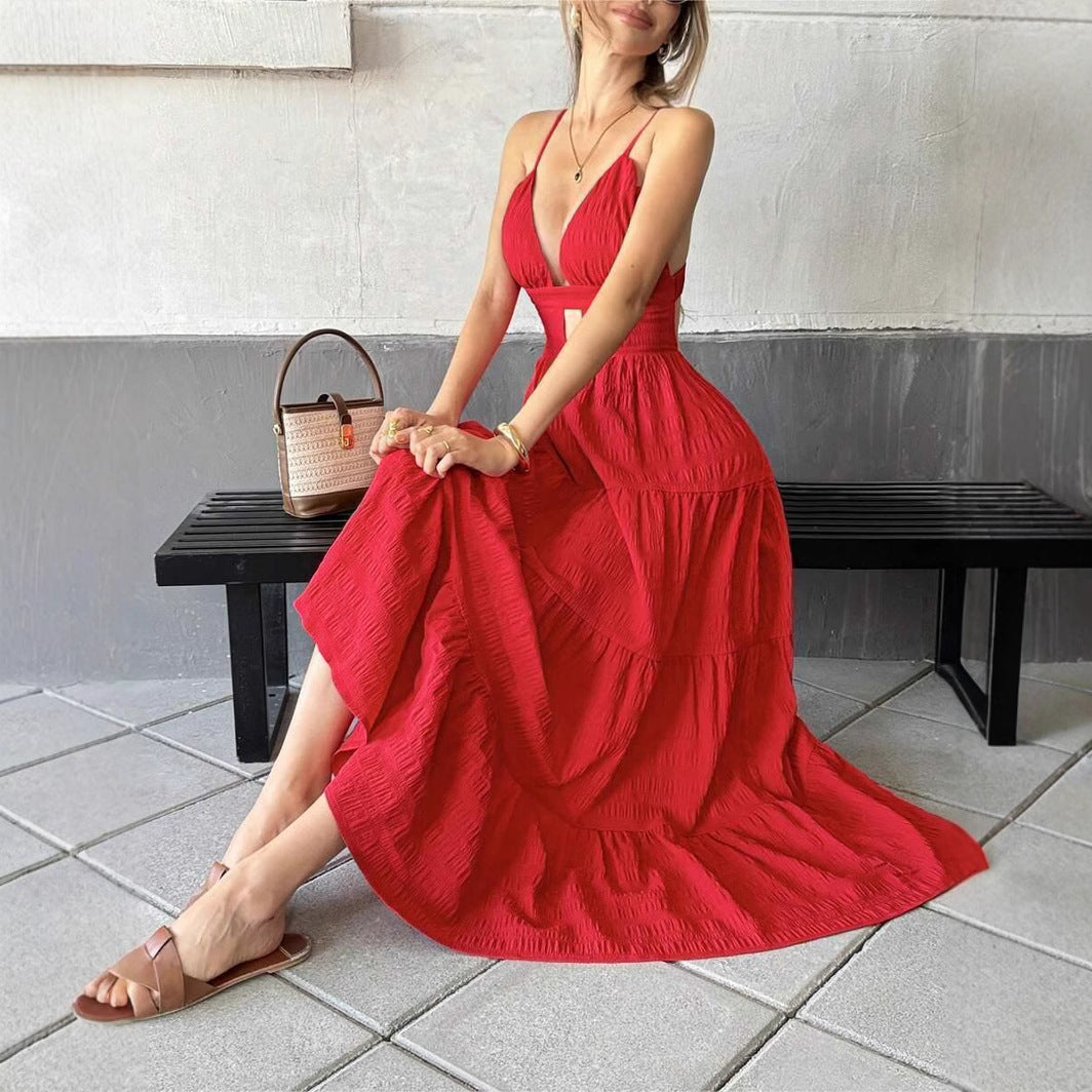 Women's Fashion Casual Sleeveless Strap Dress