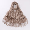 Autumn And Winter Cashmere-like Solid Color Long Scarf