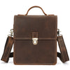 Men's Vertical Design Square Large Capacity Shoulder Messenger Bag