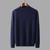 Men's Business-Casual Solid-Color All-Match Sweater With A Half-High Neck