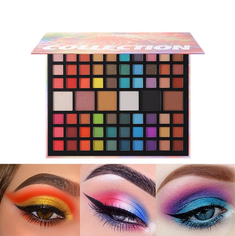 66 Color Eyeshadow Palette Professional Eye Shadow Matte Shimmer Makeup Palette Highly Pigmented Long Lasting Waterproof Eye Shadow - Eshtree