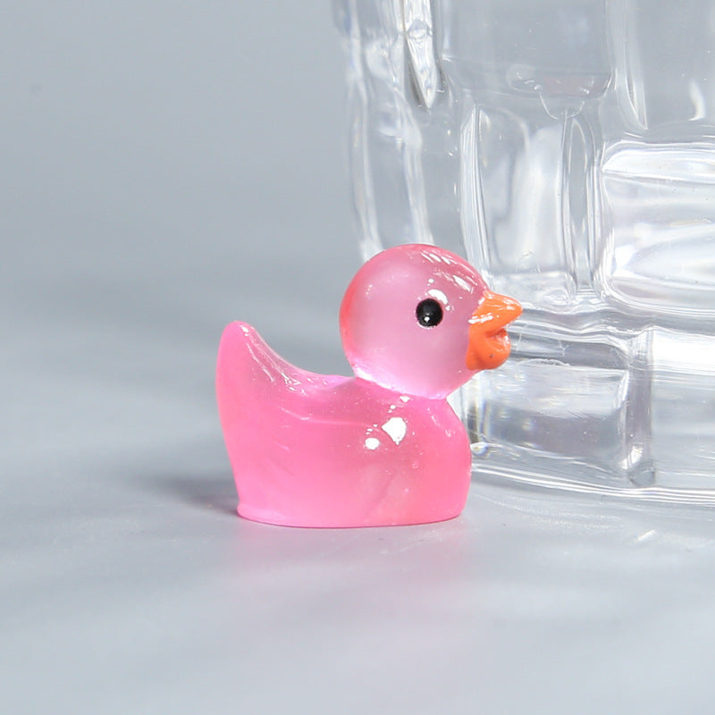 Resin Shrink Mini Little Duck Pendant