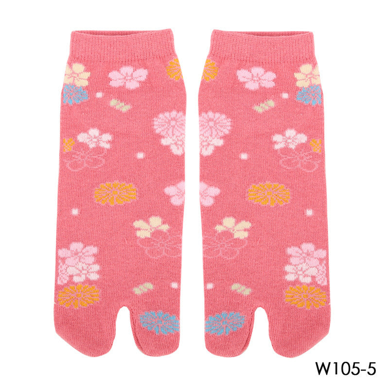 Two-finger Socks Cotton Comfortable Ladies