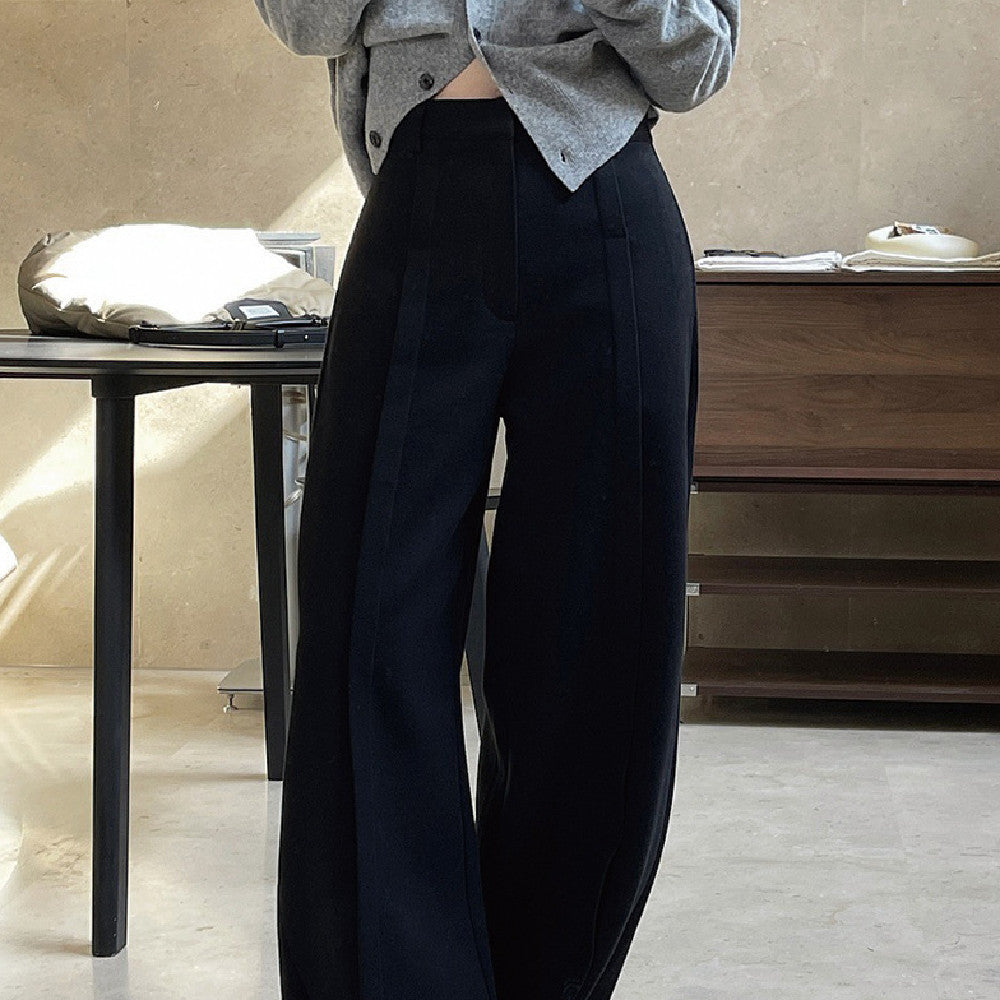 Loose Slim Straight Leg Pants Women