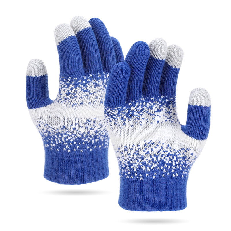 Autumn And Winter New Gloves Women's Knitted Wool
